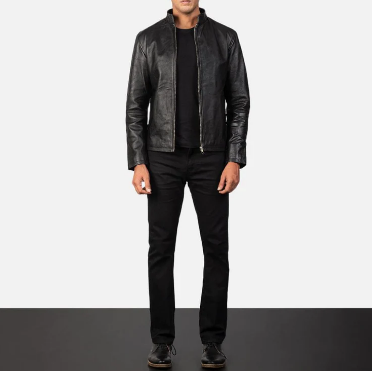 The Bold and Iconic Black Men's Leather Jacket