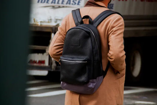 Sleek and Functional: Grain Black Backpacks