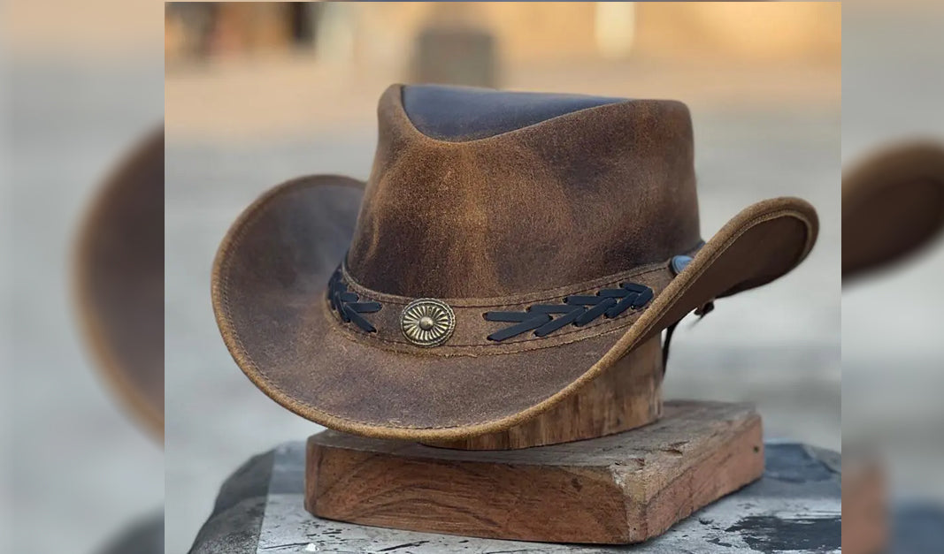 Exploring the Everlasting Charm of the Black Leather Australian Bush Hat; Cowboy Western Style