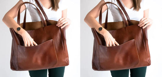 Cognac Brown Leather Bag Style and Fashion Base Women's Bag