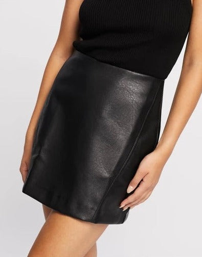 Elora PU Mini Women  Leather Skirt
