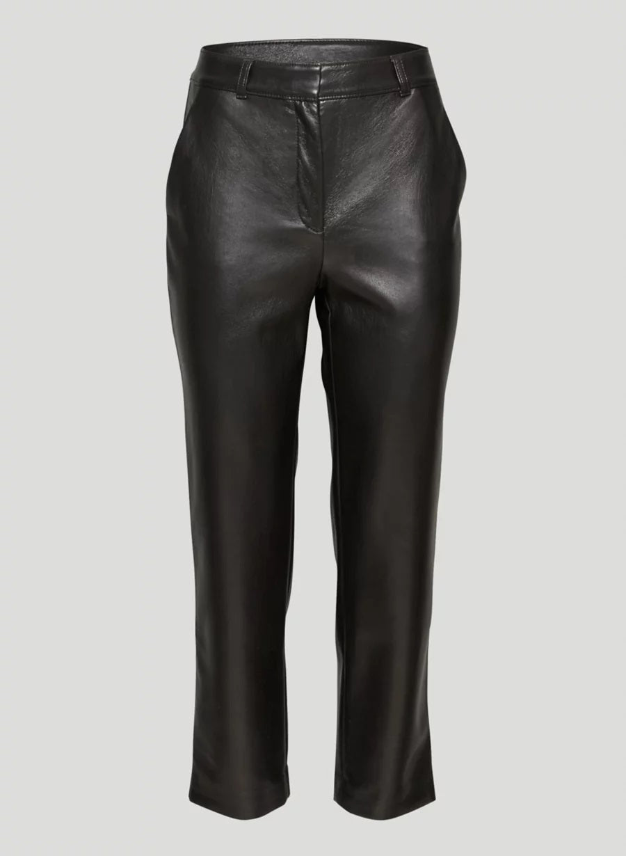 Command Cropped Pant Mid-rise Vegan Leather pants
