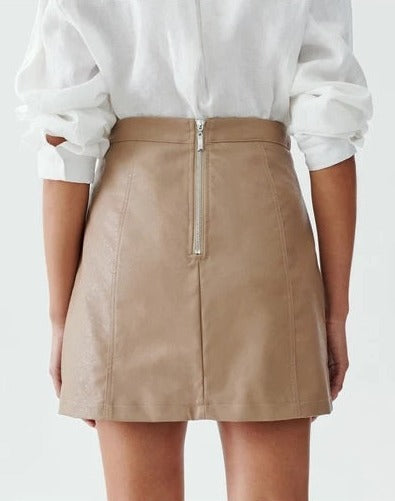 Women Leather Austin Mini Skirt