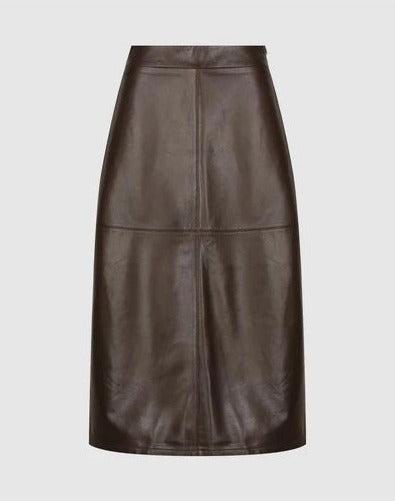 Women Brooklyn Leather Skirt