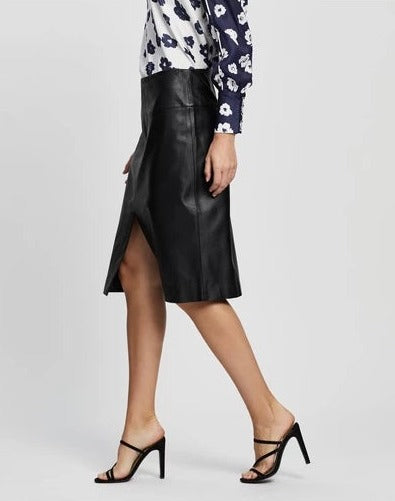 Women Vegan Leather Wrenley Skirt