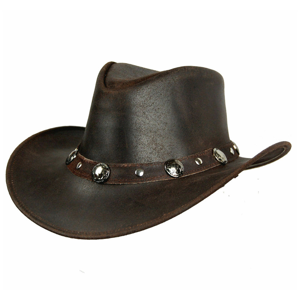 Men American Leather Cowboy Hat