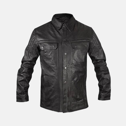Army Leather Shirt