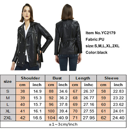 Leather Trench Women