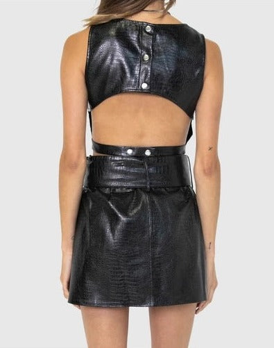 Women Leather Stevie Skirt