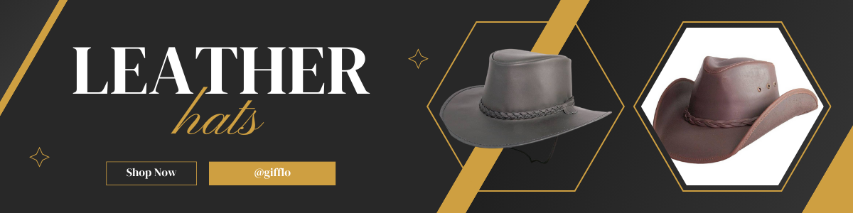 Leather Gambler Hat -   UK