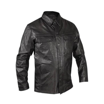 Army Leather Shirt