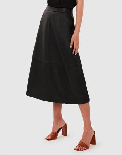 Women Loren Leather Skirt