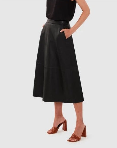 Women Loren Leather Skirt