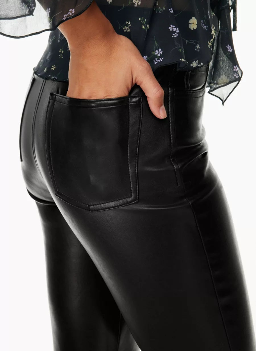 The Melina™ Slim Pant High-waisted Vegan Leather pants