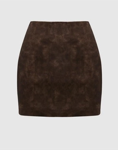 Women Leather Kinsey Skirt