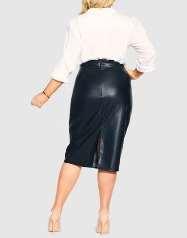 Women Leather Charlotte Skirt