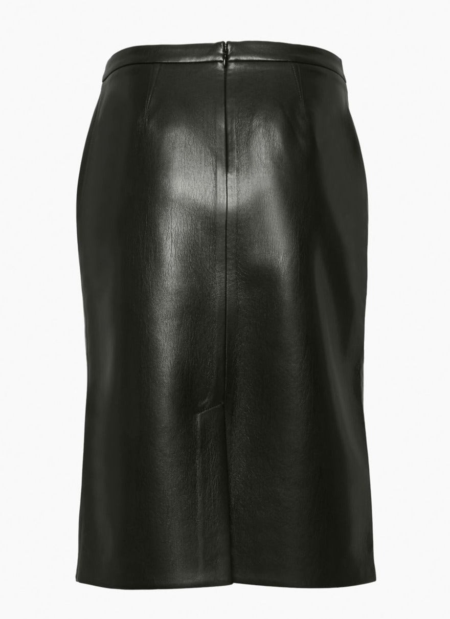 Women Leather Babycat Skirt