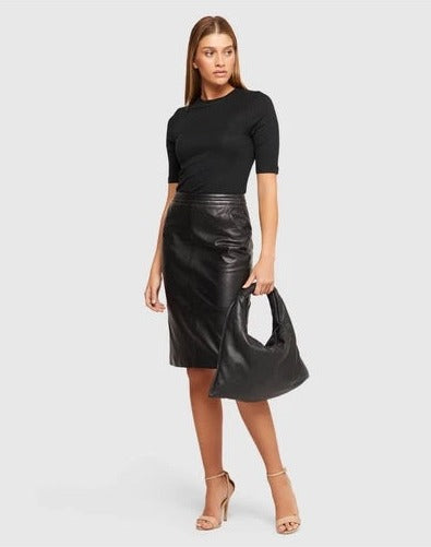 Women Scout Leather Skirt