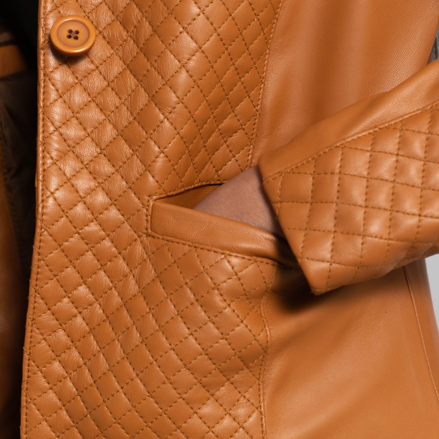 Cora Quilted Women Leather Blazer