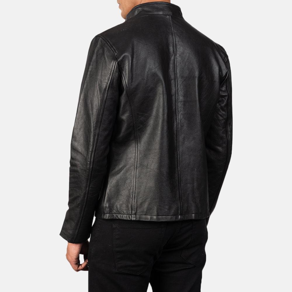 Alex Black Leather Biker Jacket