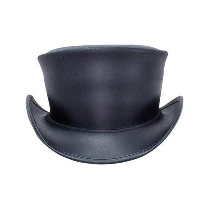 Leather Top Hat unbanned Marlow Black Hat