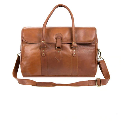 Personalized Brown Leather Bag