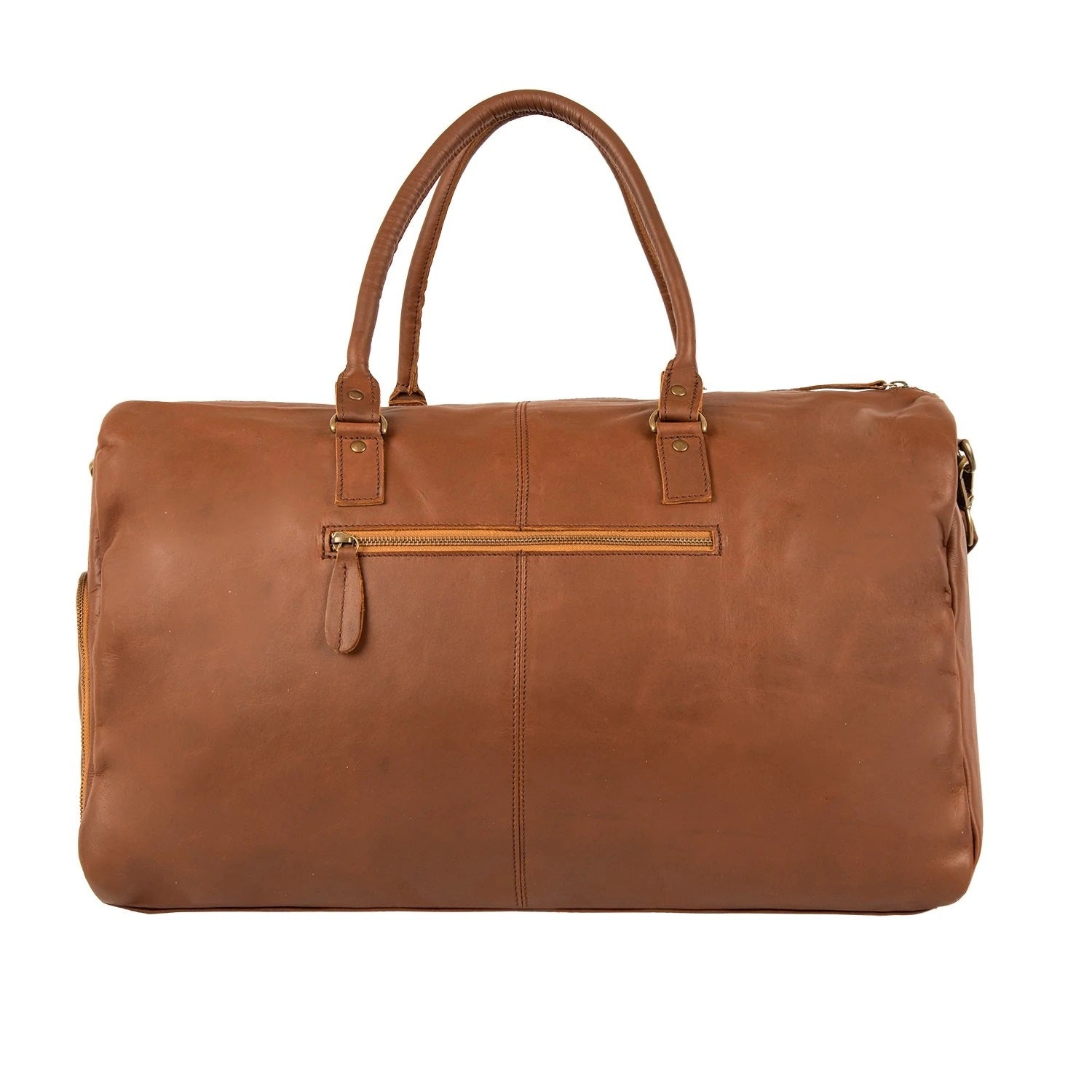 Personalized Brown Leather Travelling Bag