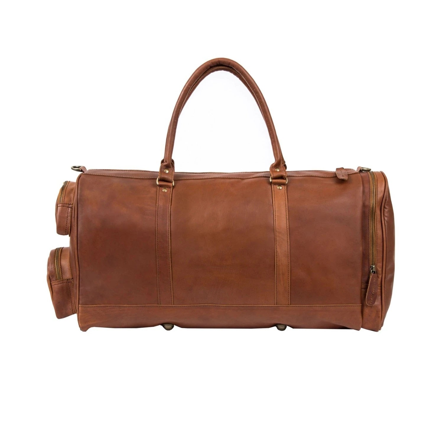 Personalized Brown Vintage Leather Bag