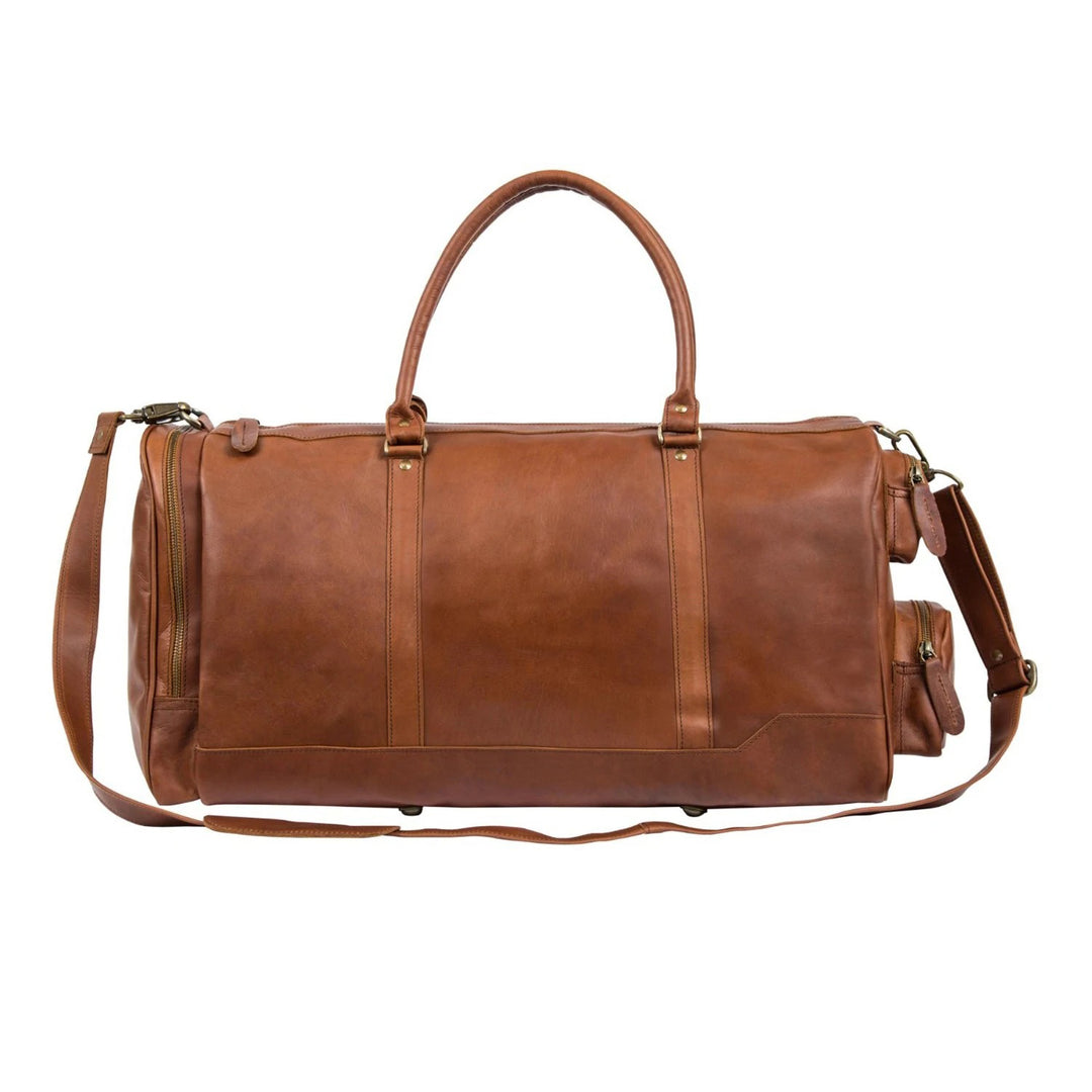 Personalized Brown Vintage Leather Bag