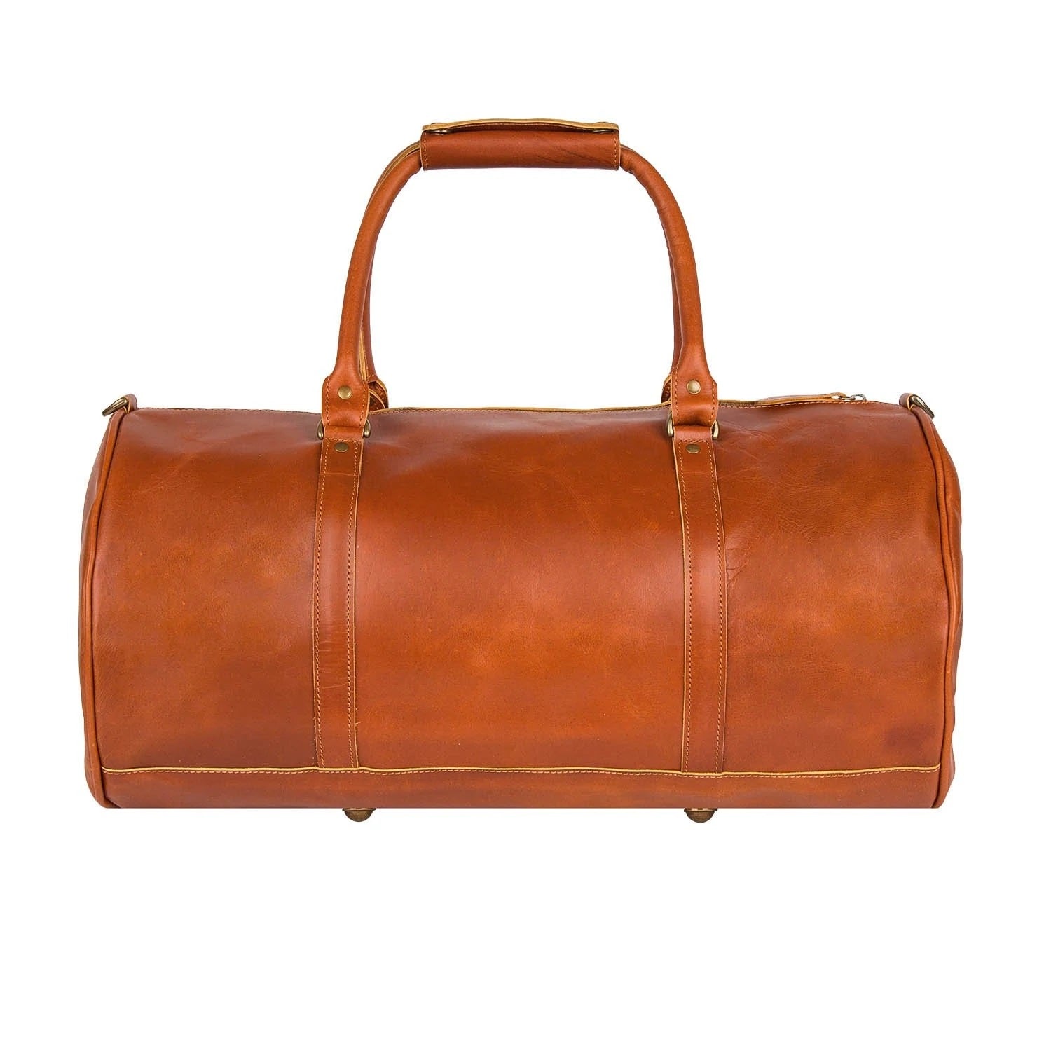 Personalized Leather Duffel Travelling Bag