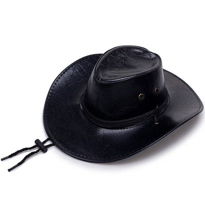 Men's Leather Cowboy Western Hat Vintage