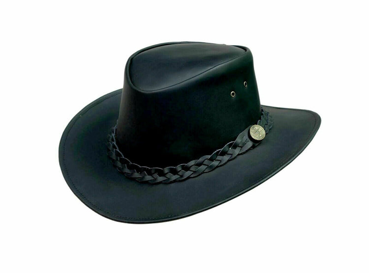Genuine Leather Cowboy Outback Hat Western