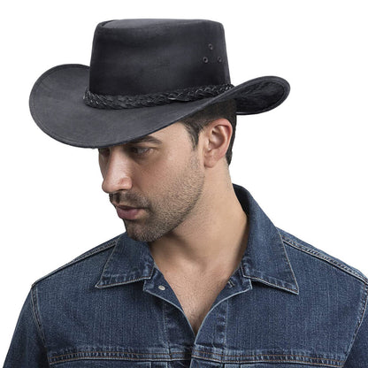 Leather Hat Cowboy