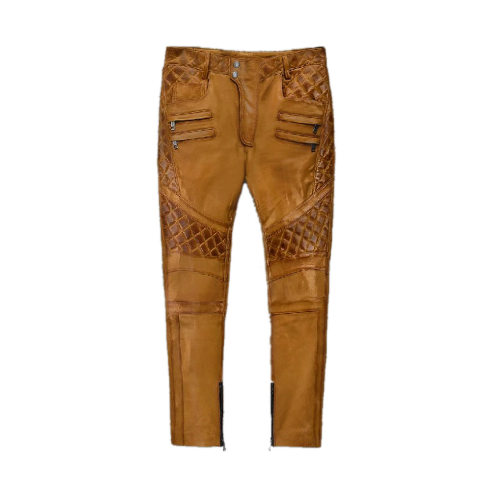 outlaw-burnt-mustard-leather-pants-casual-cowhide-leather-pants