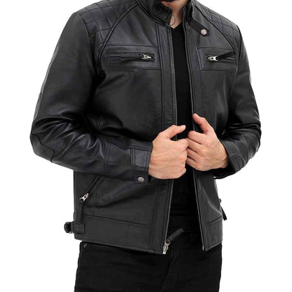 Black Leather Jacket Men