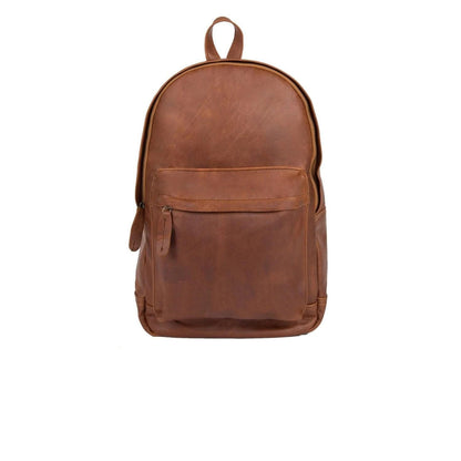 Brown Leather Vegan Backpack