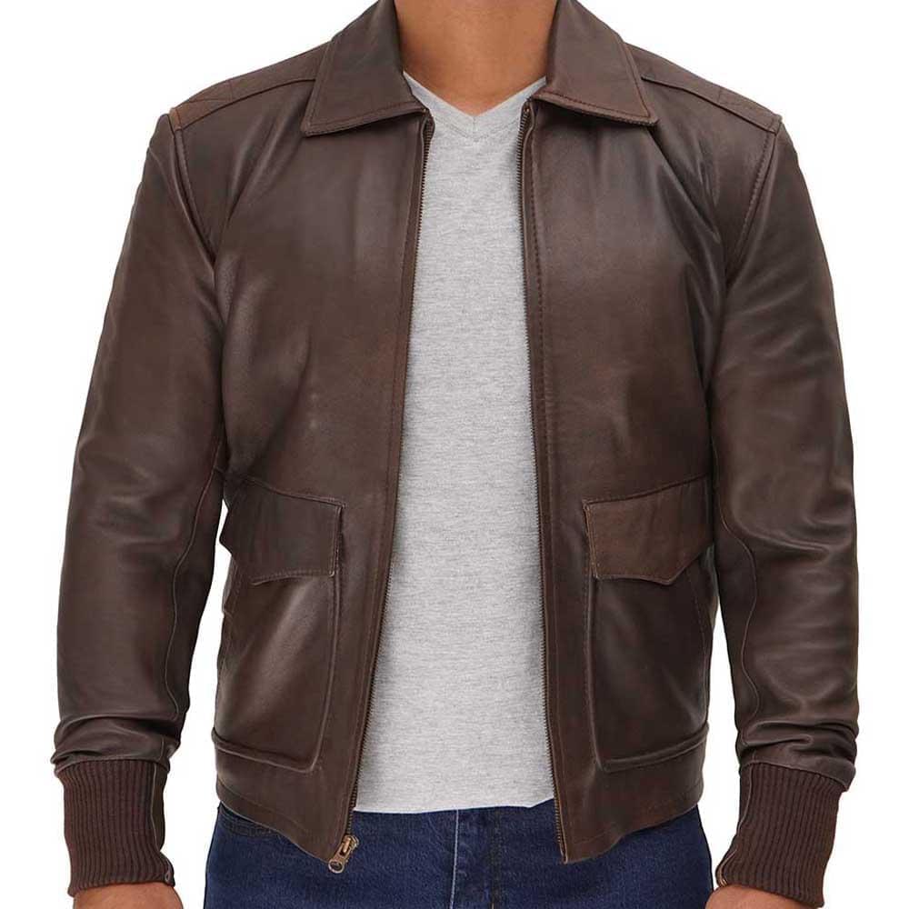 Brown Vintage Leather Jacket