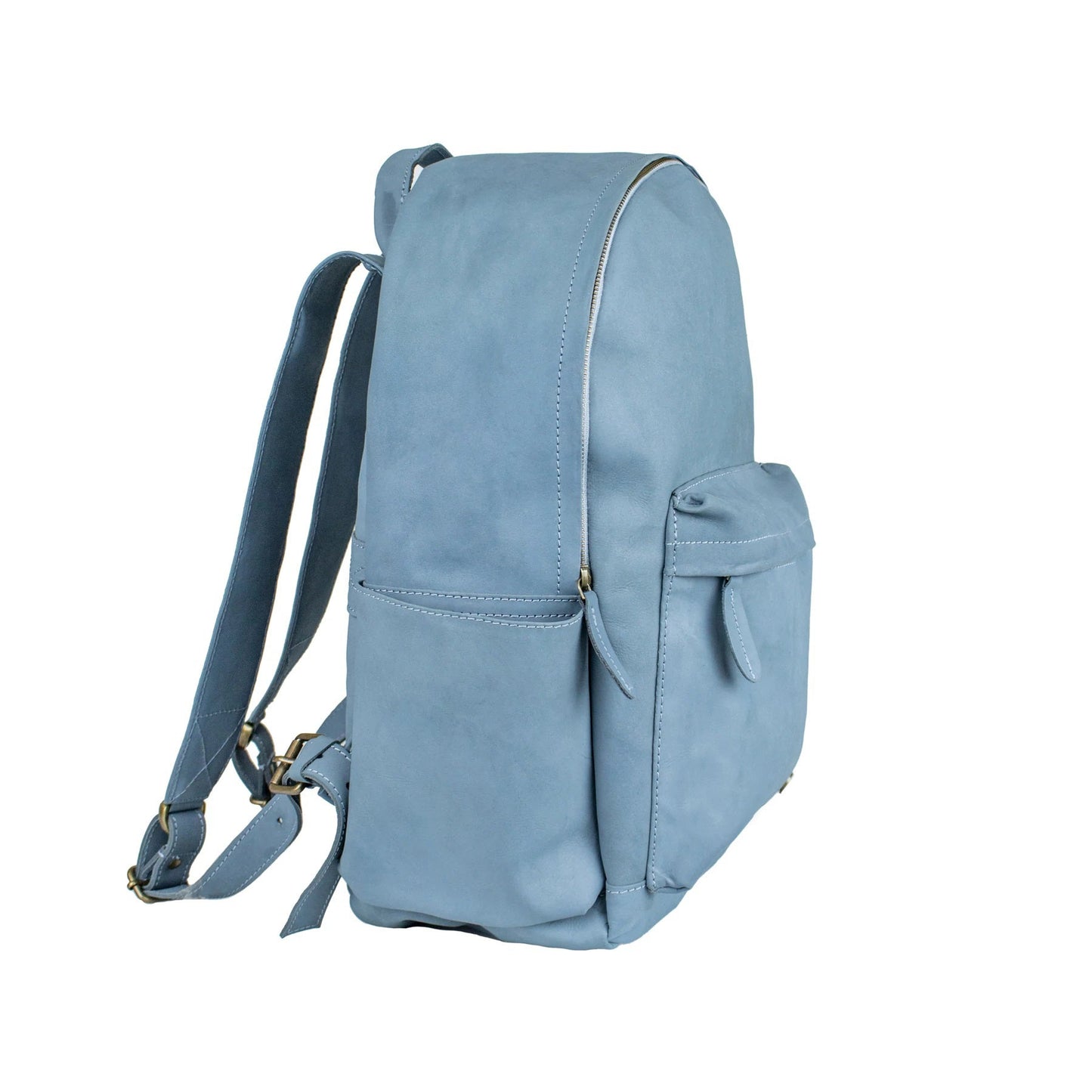 Classic Blue Leather Bag