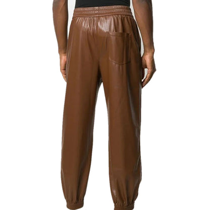 Comfy Leather Jogging Pants