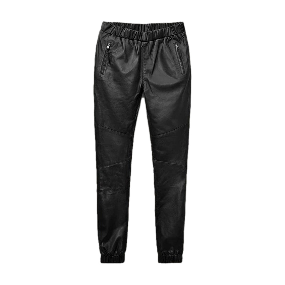 Leather Joggers Pants