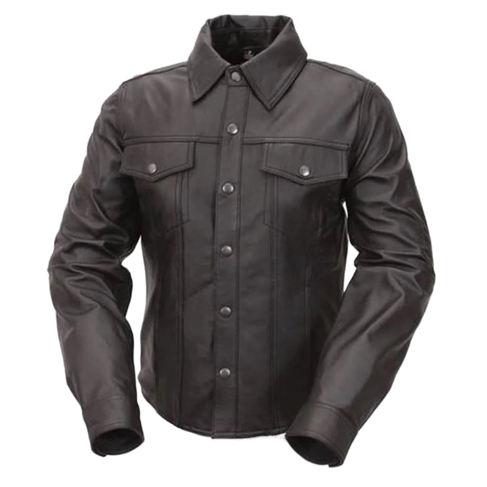 Leather Shirt for Men