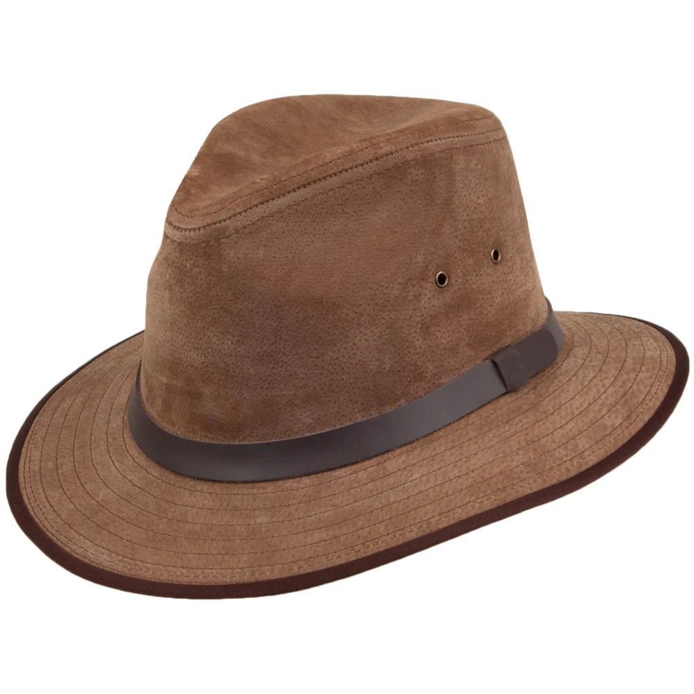 Nubuck Leather Safari Hat