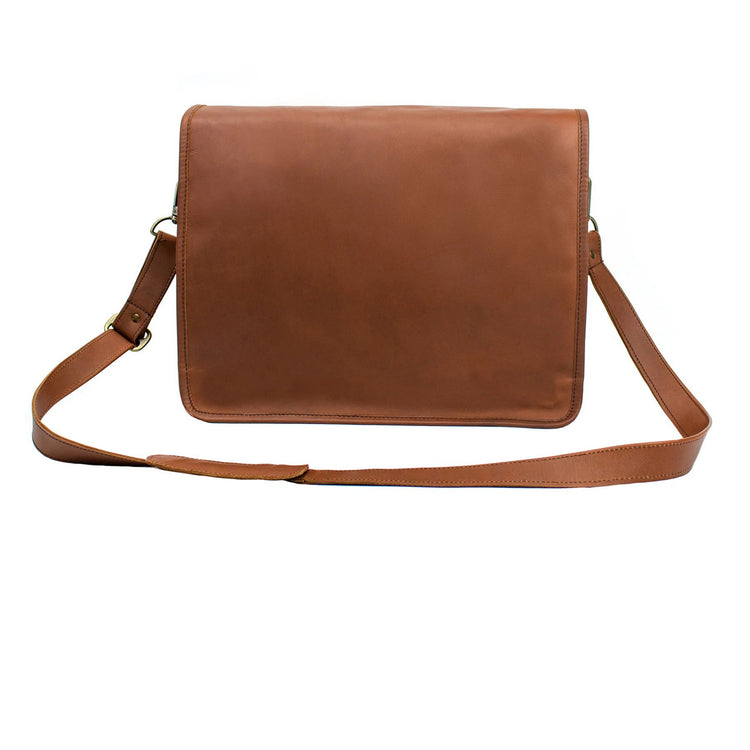 Personalized Brown Leather Satchels
