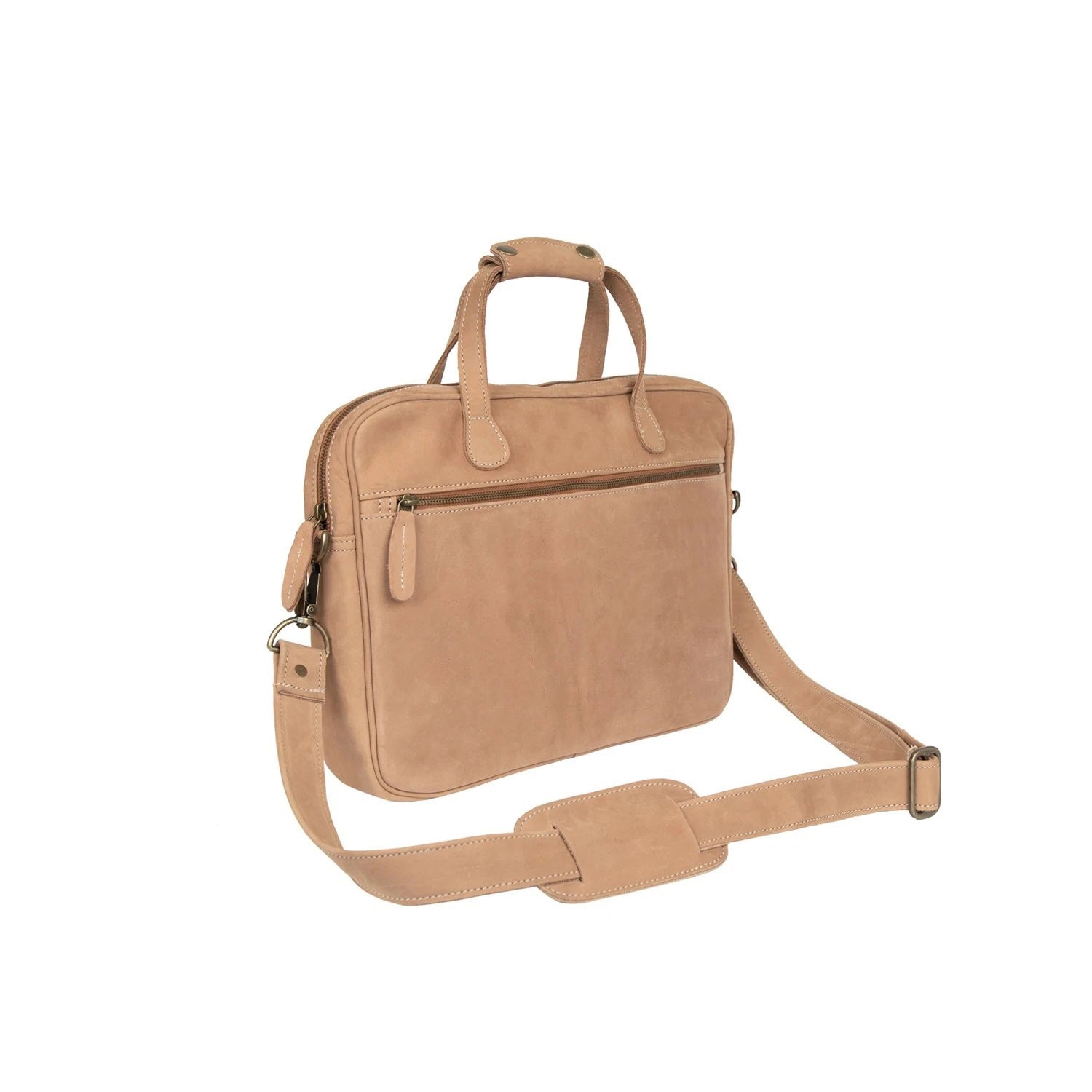 Suede Tan Leather Bag