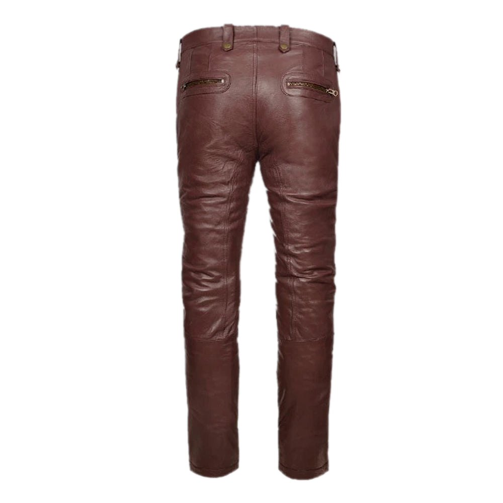 Wax Belafonte Leather Pants Genuine Leather | Cowhide Leather Pants ...